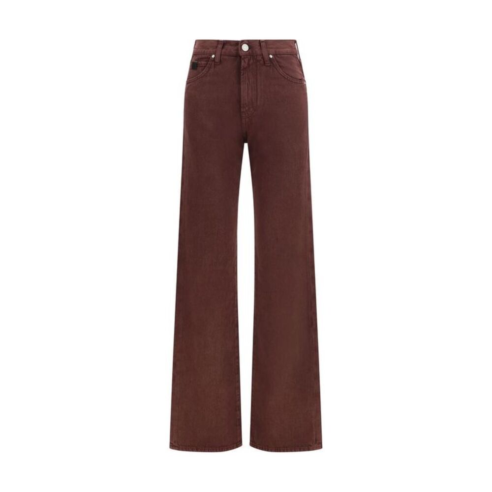 Jacob Cohen Bordeaux Cotton Straight-Leg Women's Jeans